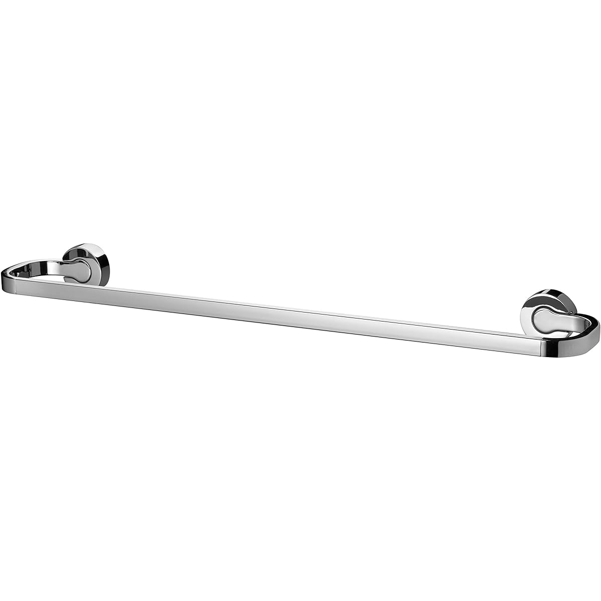 BISK VENTURA Towel Rack Washroom Stylish Stainless Steel (Silver: Chrome Coated Finish / 62cm / Wall Mount with Screws) Towel Bar Towel Hanger Toilet