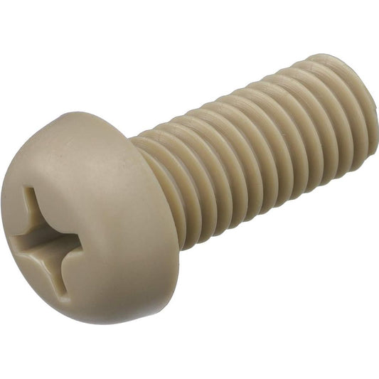 TRUSCO Polyether Ether Ketone Cross Recessed Pan Head Machine Screw M5X15 50 Pieces BPEEK-PHM5X15