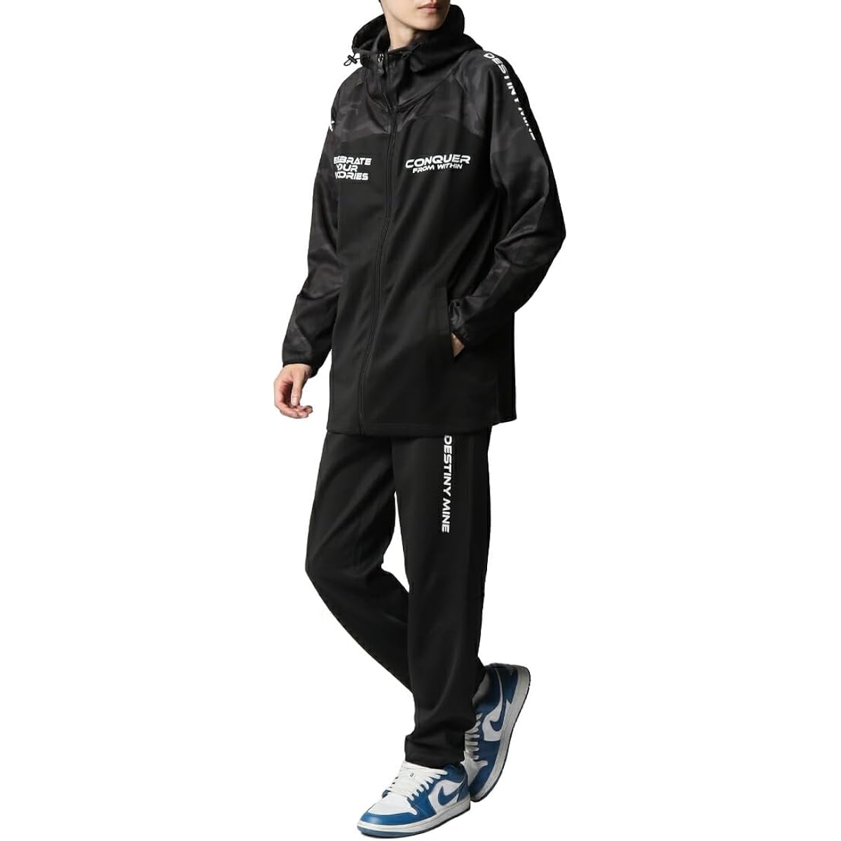 [Arcade] Jersey Top and Bottom Men's Setup Running Wear Top and Bottom Set Sports Hoodie Jogger Pants Men's