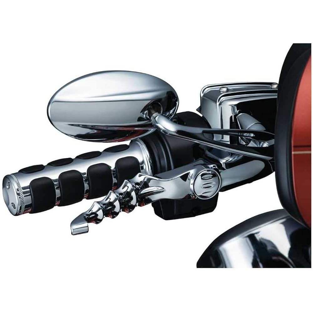 ISO GRIPS, CHROME - '08-UP TOURING