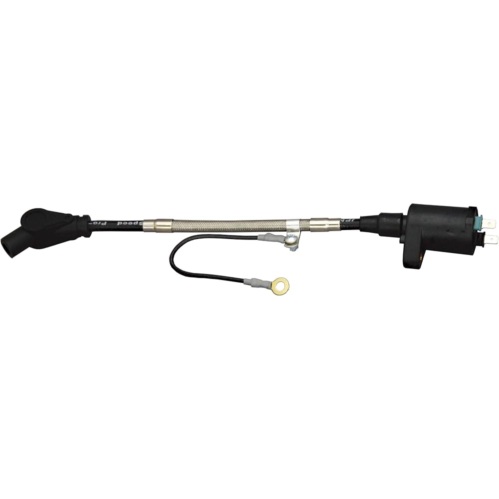 POSH Racing Ignition Coil Black + Speed Pro Twin Code Red 12V Monkey Gorilla APE50 APE100 XR50 XR100 Motard 296011-04
