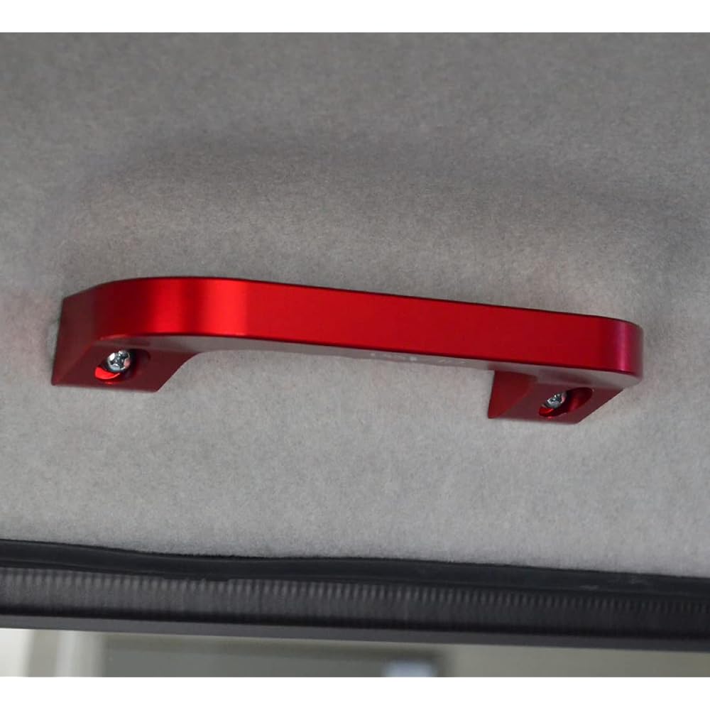 GLASSY Hiace 200 series 1~7 type 2nd assist grip for upper passenger seat and 2nd row/Alumite Ver. Red 1pcs