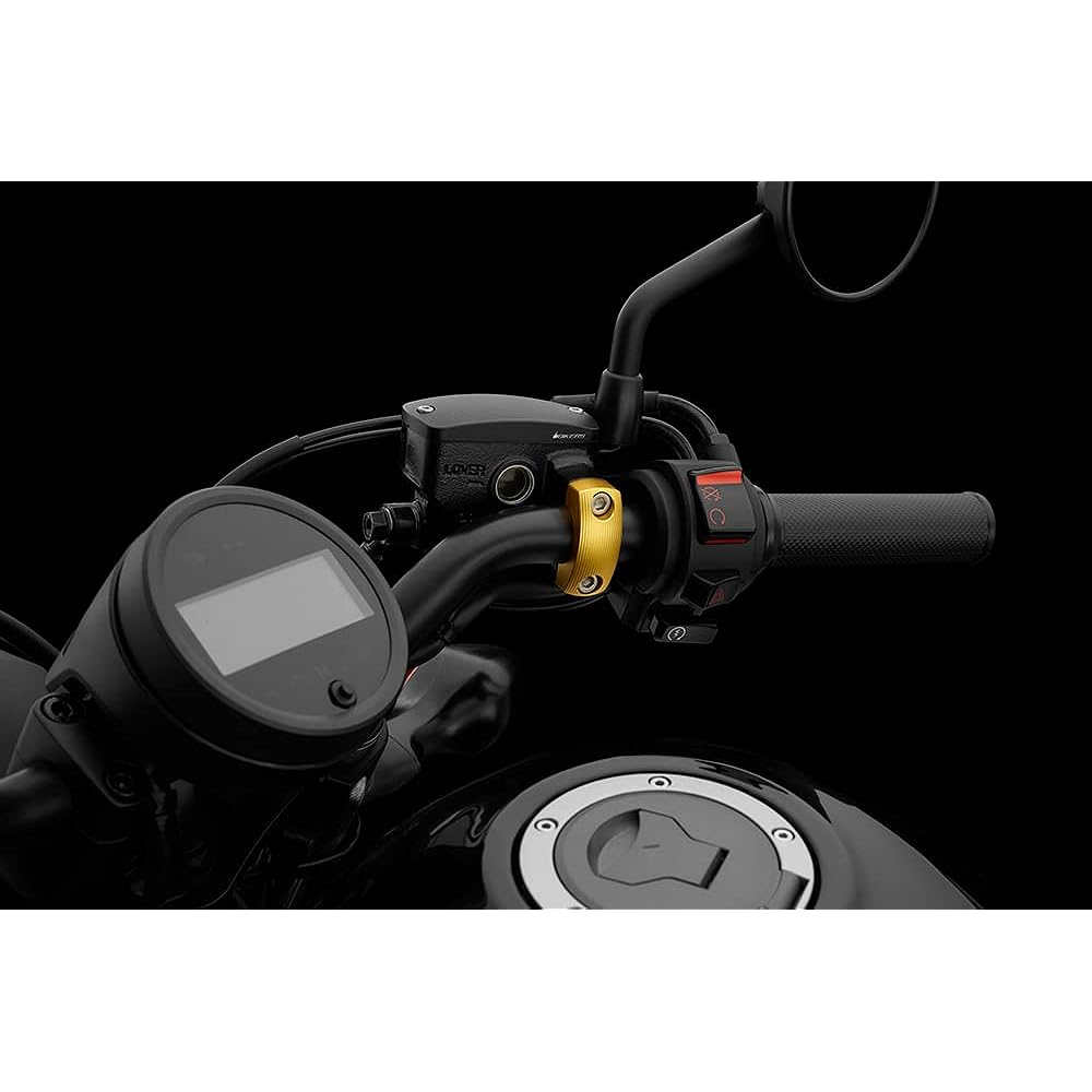 BIKERS Master Cylinder Clamp Rebel 250 Rebel 500 Aluminum Left and Right Set Matte Light Gold BK-H0436-LGD