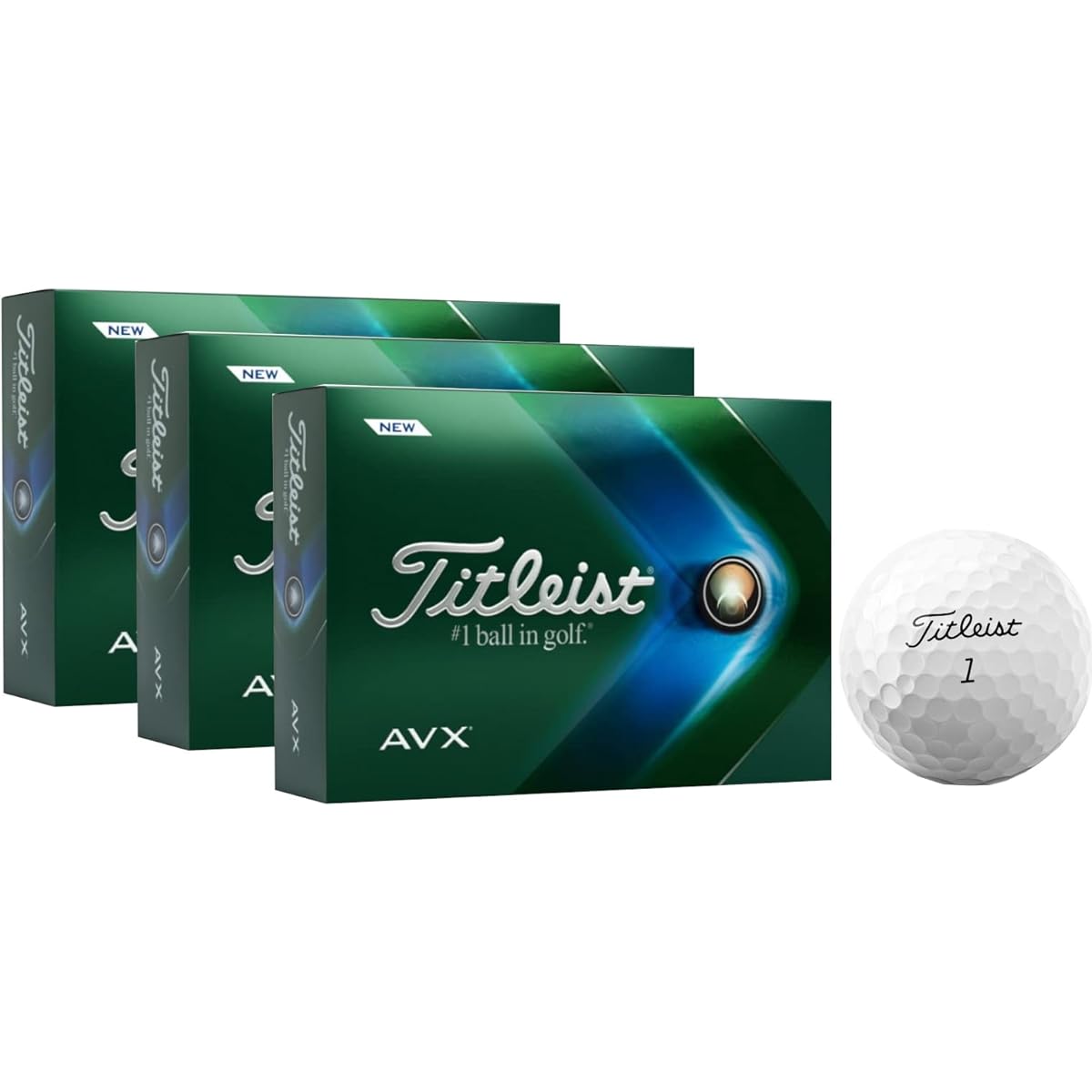[3 dozen] TITLEIST Titleist Golf Ball 2022 Model AVX AVX Japanese Genuine Product White with bonus