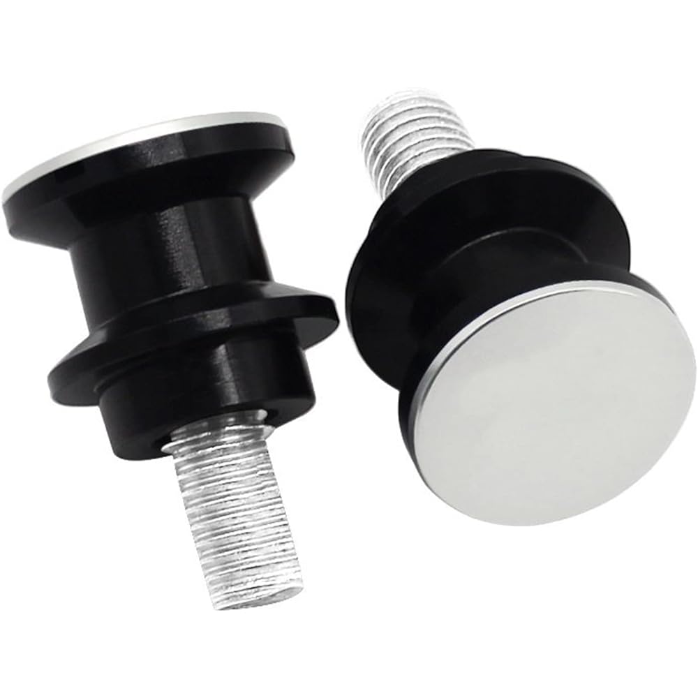 Stand Screw Slider Motorcycle 8M Screw Slider Swing Arm Spool Slider is perfect for Kawasaki Z650 Z800 Z900 RS Z1000 / SX NINJA650 400 1000 ZX-6R 10R (Color: Silver)