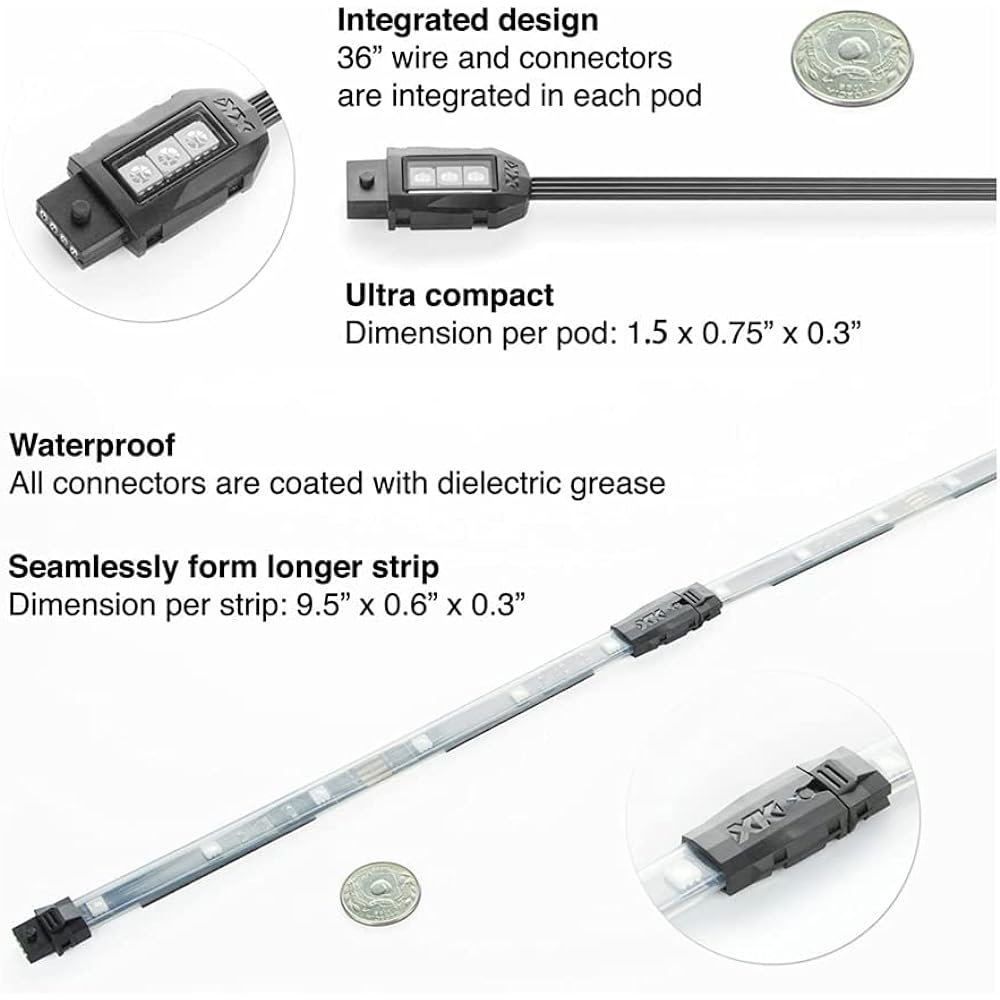 XK Glow XK Chrome LED PRO Kit KS-MOTO-PRO