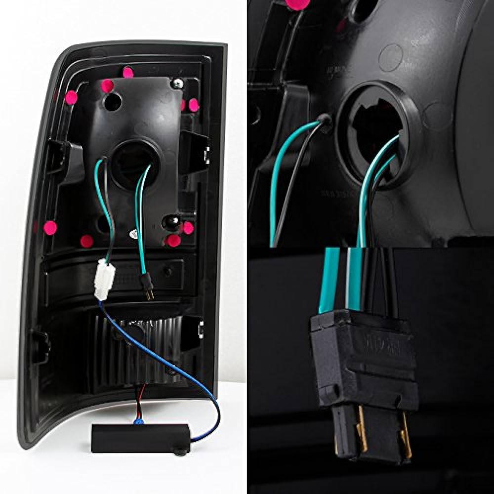 2009-2018 RAM 1500 | 10-18 2500/3500 C type Black Smoke LED Taill Light left+right replacement