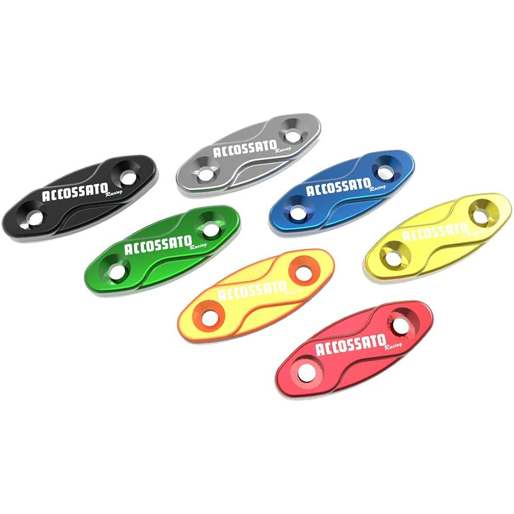 ACCOSATO Mirror Cover MC003 Set of 2 Compatible models: CBR1000RR/CBR600RR/VTR1000 SP1/VTR1000 SP2/ZX-6R/ZX-10R/F3 and others Red 400-MC003R
