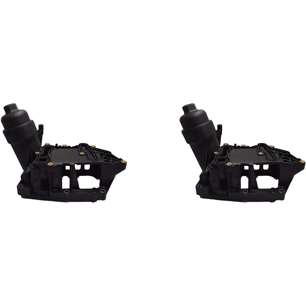 insiptions 2X 11428507697 Car Accessories - Oil Filter Housing for 1345 Series X3X5F30F10E90 Oil Radiator