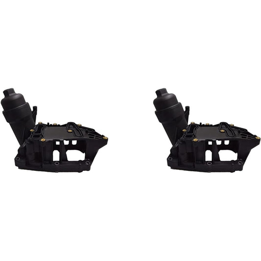 insiptions 2X 11428507697 Car Accessories - Oil Filter Housing for 1345 Series X3X5F30F10E90 Oil Radiator