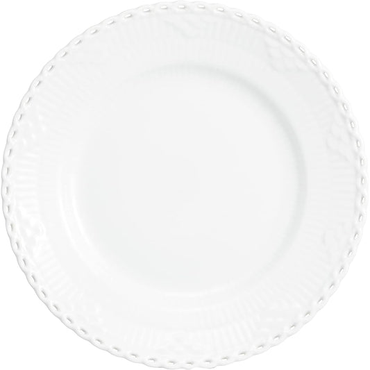 [Regular Imported Product] Royal Copenhagen White Fluted Full Lace Plate Dish 17cm Wedding Gift Present 1052697