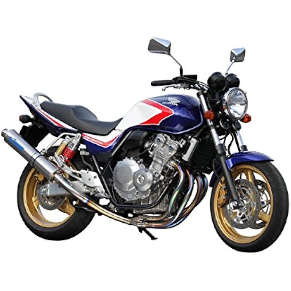 TSR (TSR) Full Exhaust Muffler E43 Exhaust Pipe: Polished Titanium Silencer: Titanium Silencer Body Dimensions: φ100 x L: 480mm CB400SF Revo[NC42](08-) CB400SB Revo[NC42](08-) 1800H-N42-E43