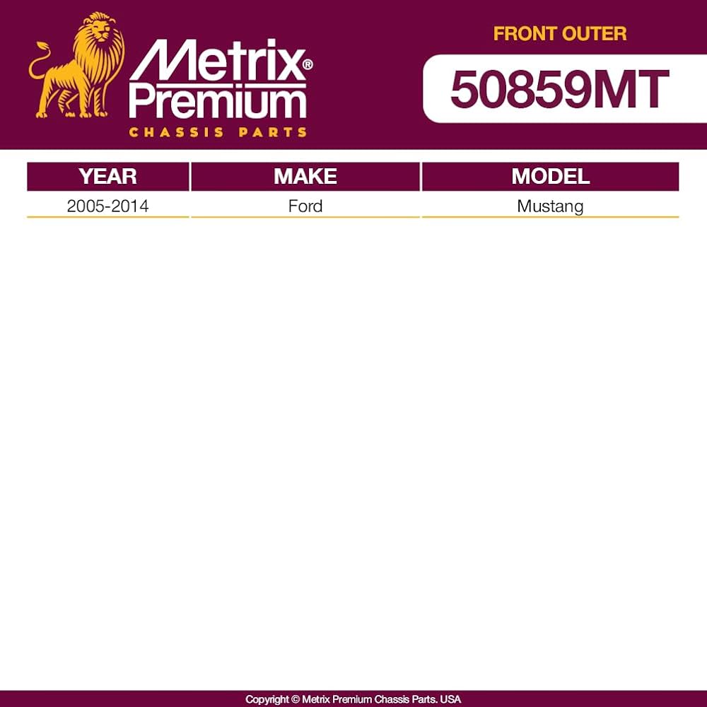 METRIX Premium Outer Tie Rod End ES80805 2005-2014 Configuring on Ford Mustang