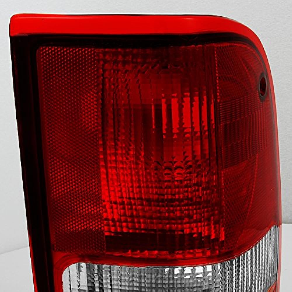 Ford Ranger Pickup for Truck Red Clear Cure Tail Light Brake Lamp Replacement Pair left and right