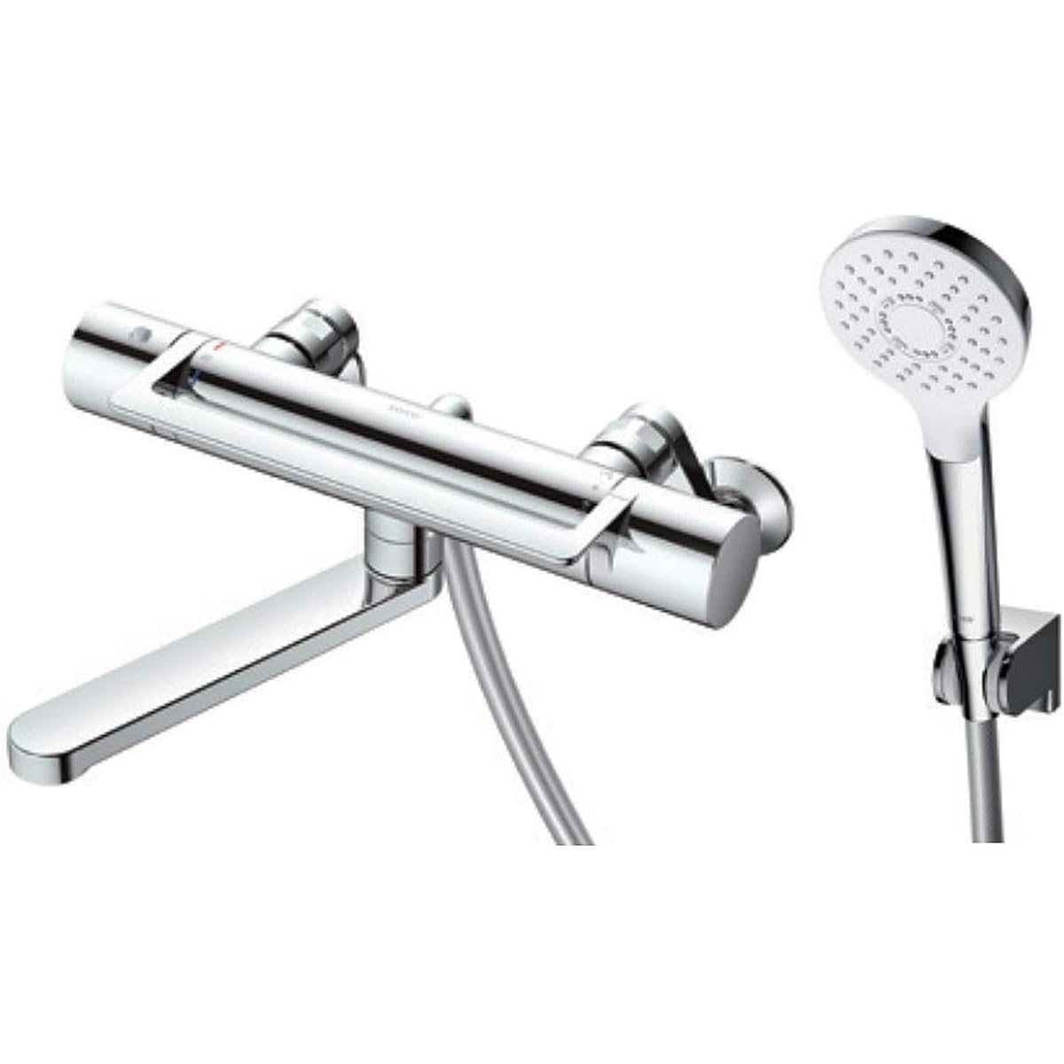 TOTO Wall Mounted Thermostatic Mixing Faucet for Bathroom Arch Handle 170mm Comfort Wave Plating 110φ TBV03416J