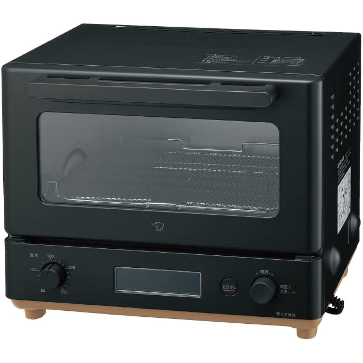 Zojirushi Mahobin Toaster Oven Toaster STAN. 2 Pieces Size Approx. 33.5 x 30.0 x 26.5cm Black EQ-FA22-BA