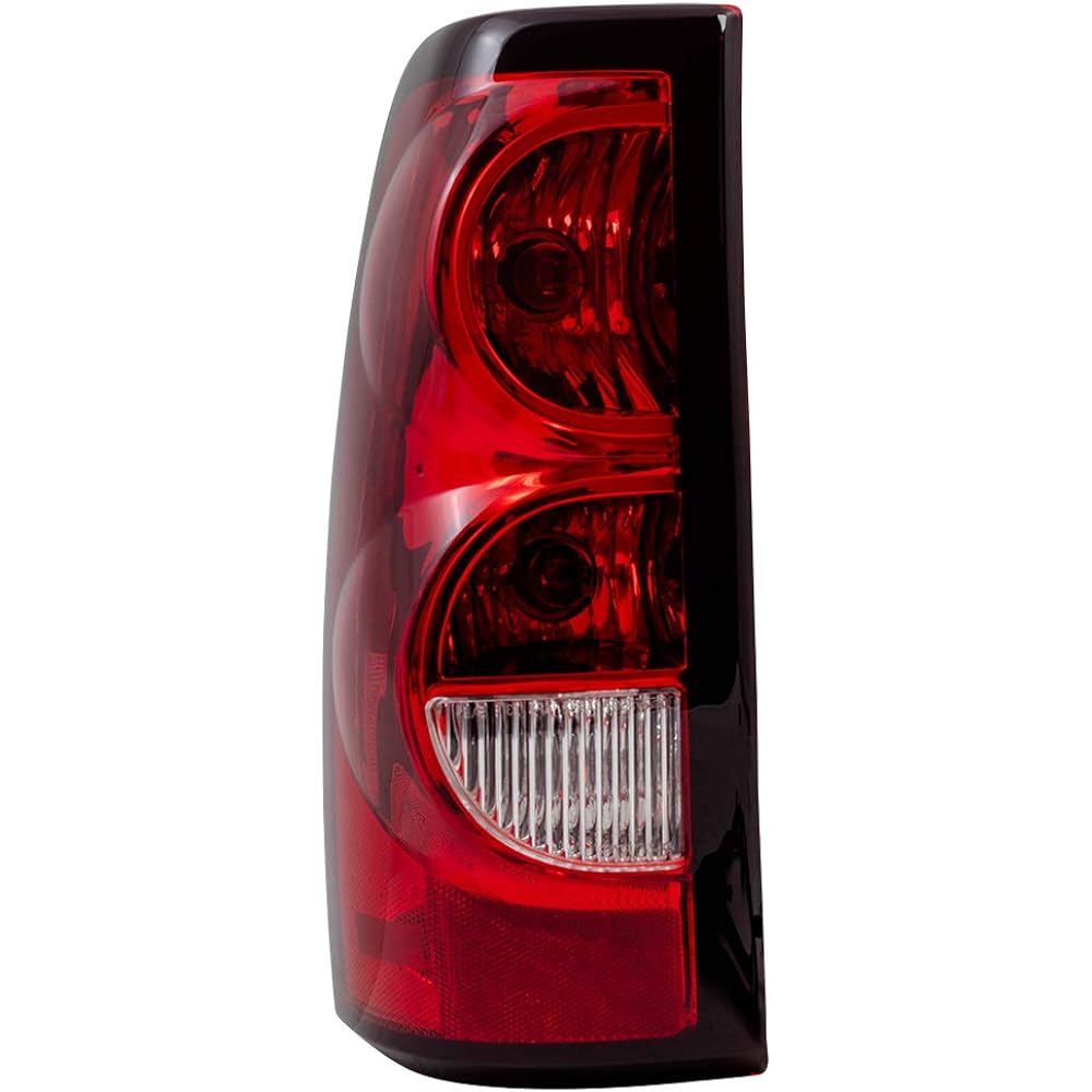 After replacement driver tail lamp lens, light bulb and wiring harness 2004-2007 Sylvarad Fleet side pickup truck 19169004 compatible
