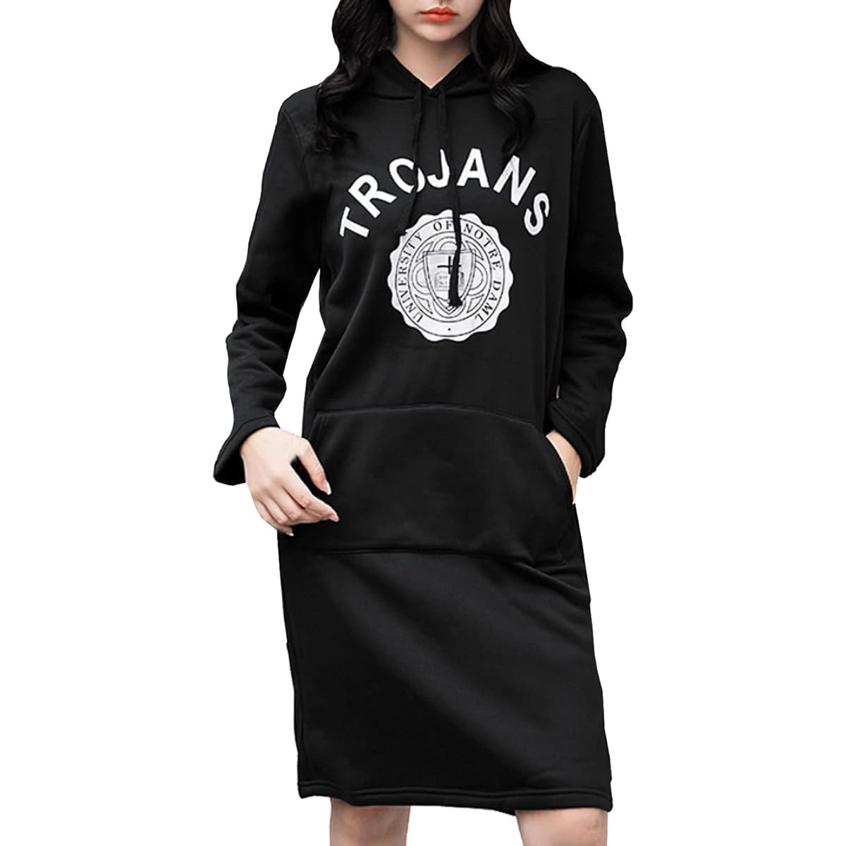 [SUN KAKU] 3 Color Sweatshirt One Piece Hoodie Long Women's Maternity Hoodie Print Spring Autumn S~3XL