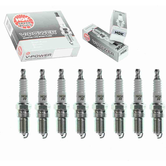 NGK V-POWER Spark Plug 8 pieces Chevrolet Silverado 2500 4.8L 5.3L 6.0L V8 1999-2014 Ignition Wires Candalies