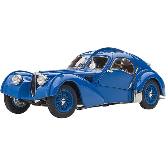 AUTOart 1/43 Bugatti Type 57SC Atlantic 1938 Blue/Wire Spoke Wheel Finished Product 50947