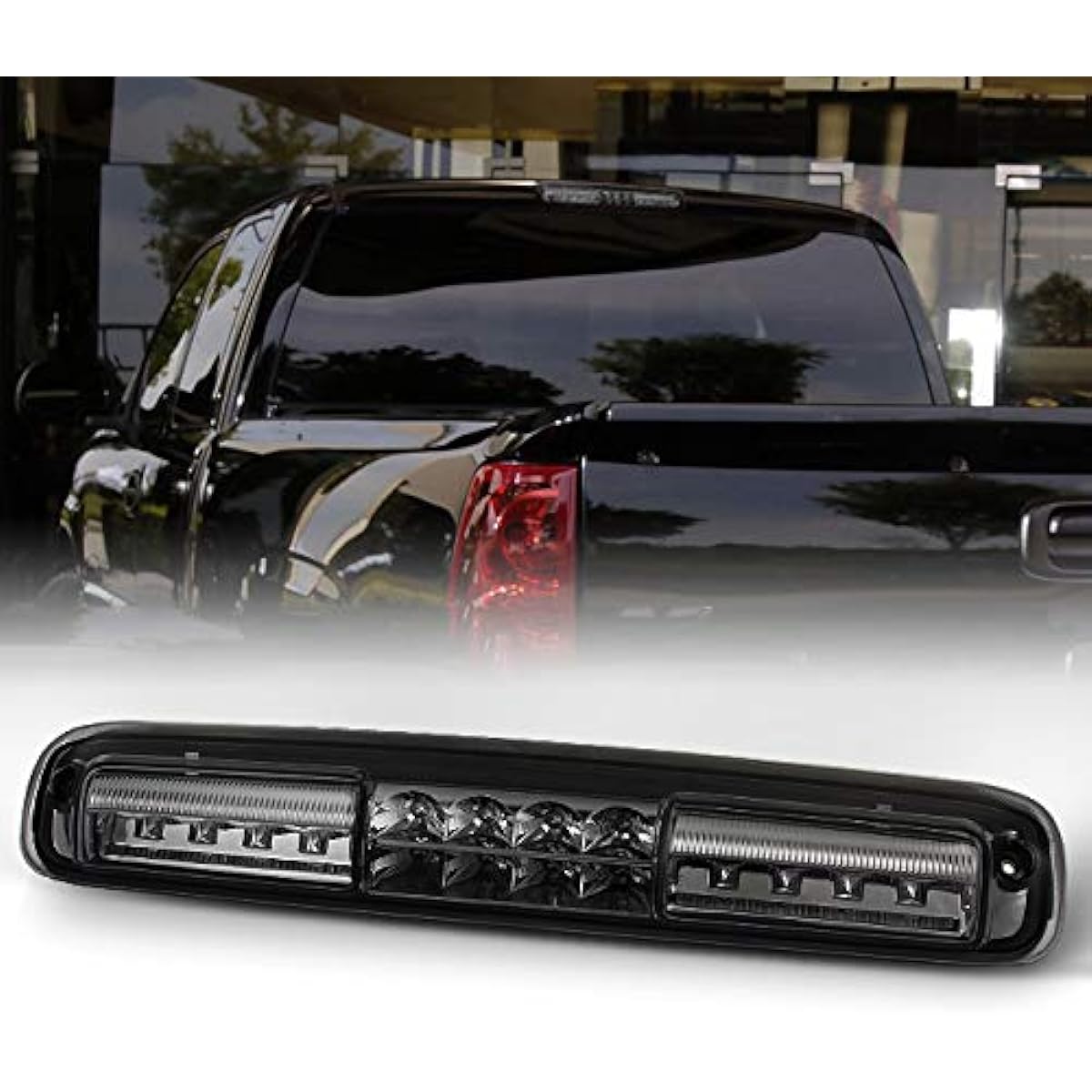 Chevrolet Sylvarad GMC Sierra replacement LED Third Brake Light Signal Third Cargo Stop Lamp Smoke