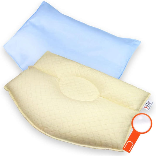 Kaneyan Pillow (Kaneyan Pillow) Cervical Hernia Pillow Supervised by Shoichi Kaneda Genuine Chiropractor Pillow Patent No. 4345949 Made in Japan 100% Cotton Cover Included Bookmark-shaped Loupe (Blue)