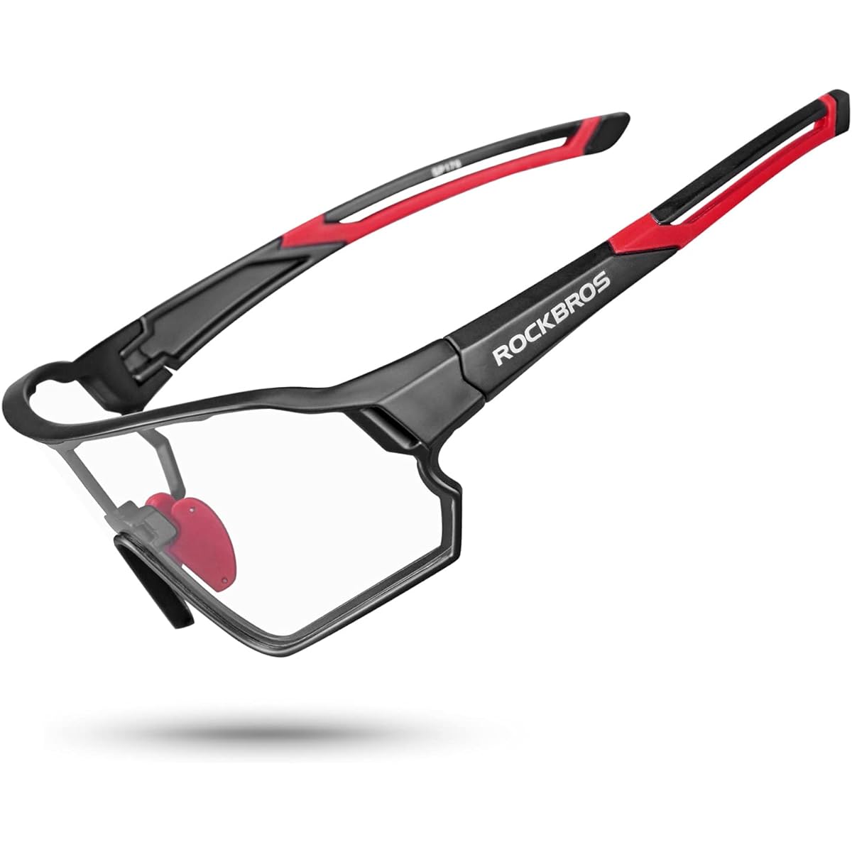 Rock Bros Sunglasses Bicycle Dimmable Sunglasses Ultra Light UV400 Windproof Sports Sunglasses Eyewear Unisex Clear Climbing Fishing Golf Running