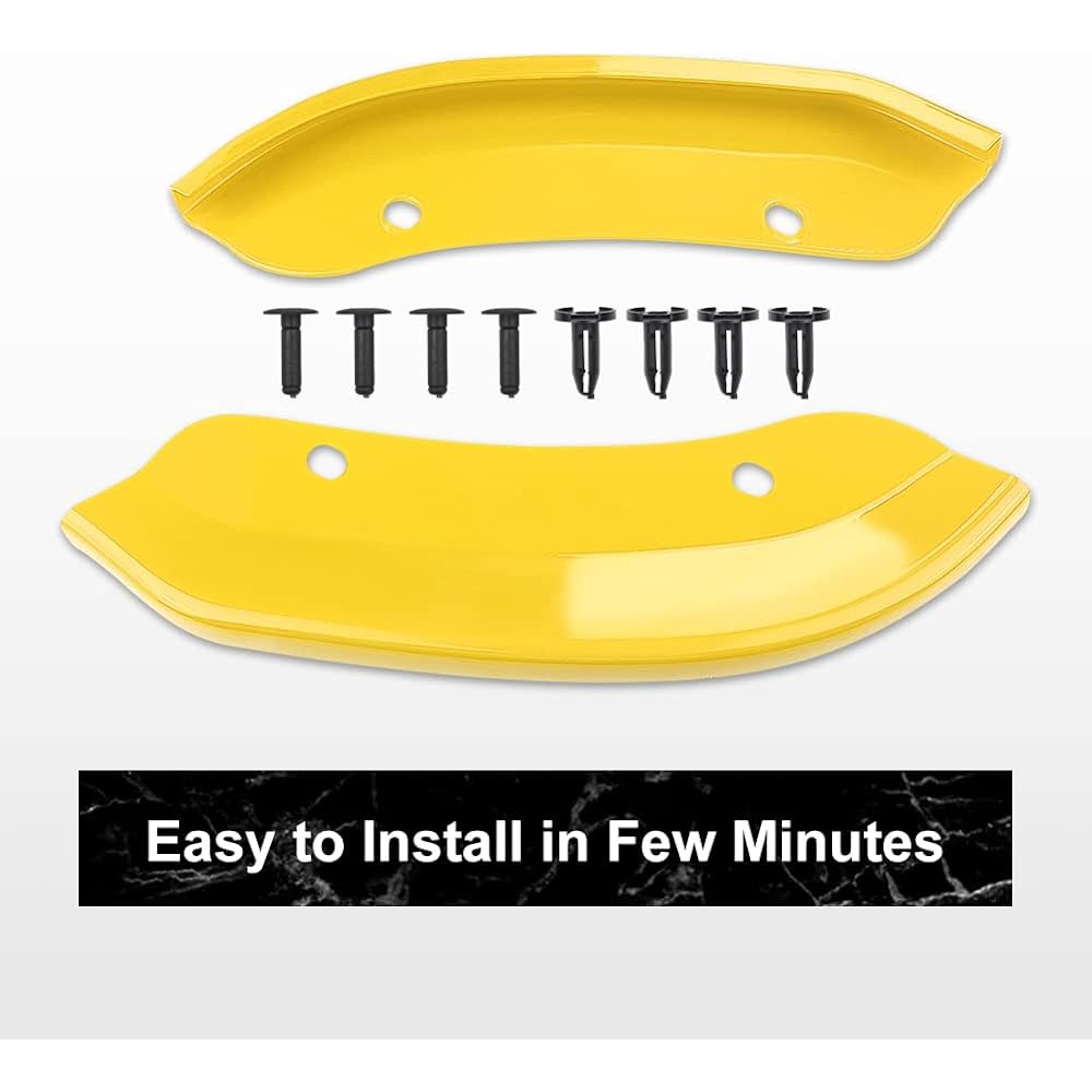 JDMON Front Sputter Bumper Lip Protector Exchange DODGE CHALLENGER HELLCAT WIDEBODY 2015-2021 (Yellow)