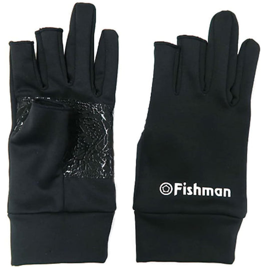 FISHMAN GB-201901 Winter Gloves (3 Fingerless) Black S