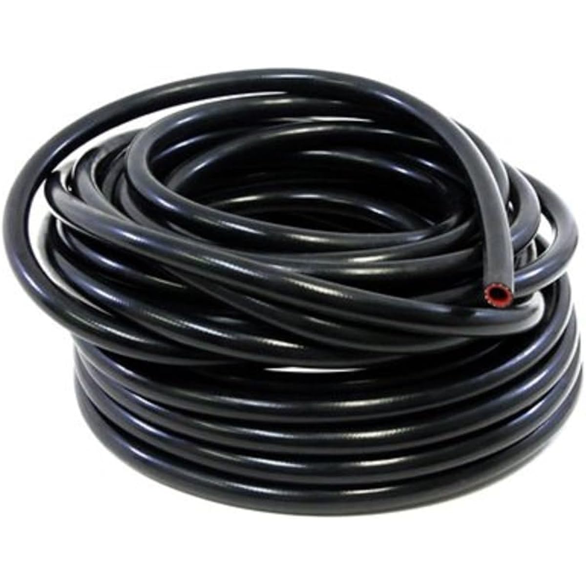 HPS 3 /8 inch ID black high temperature enhanced silicon Horse Hose Up to 10 Foutrol, Work pressure 80 PSI, maximum temperature rating: 350 F, bending radius: 1 - 1/2 "