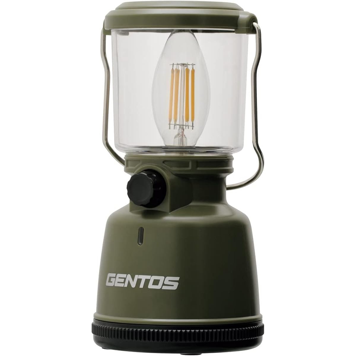 GENTOS LED Lantern, AA Battery, 400 Lumens, Stepless Dimming, Candle Mode that Flickers Like a Flame, Explorer EX-400F, Camping, Disaster Prevention