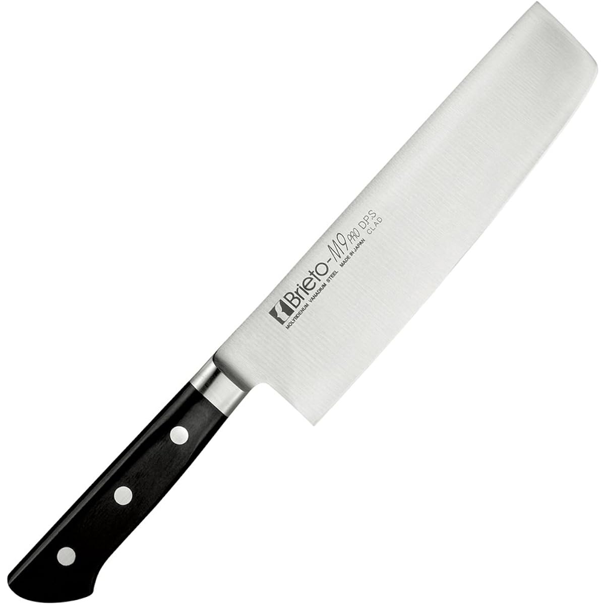 Kataoka Seisakusho Nakiri Knife 180mm D.P.S CLAD Molybdenum Vanadium Steel Interrupt M965-D.P.S