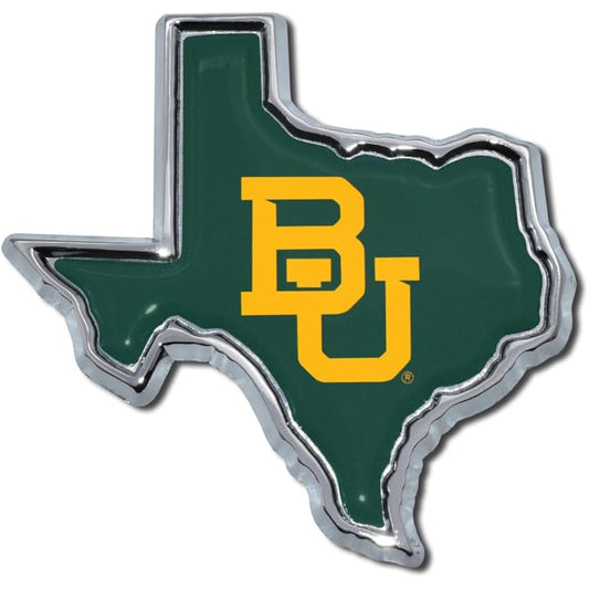 Bailer University Chrome Dome type Texas Auto Emblem