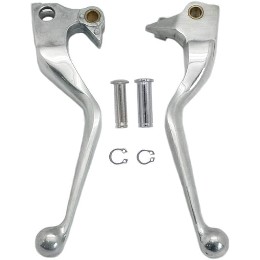 Polished Brake Clutch Hand Levers Set Pair Aftermarket Parts for Harley-Davidson XL Sportster 883 1200 XL883 XL1200 Forty Eight Seventy Two 2004-2013