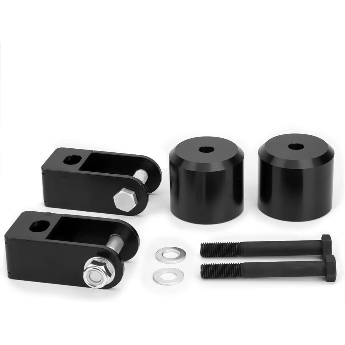 Dynofit 2.5 inch leveling lift kit 2005-2020 F-250 F350 F350 SUPER DUTY (4WD) 2.5 inch Solid Front Structural Spacer+Shock Extender 05-20 Heavy Duty (HD) F250 350 350 350 Coil Spring Suspension for Suspension