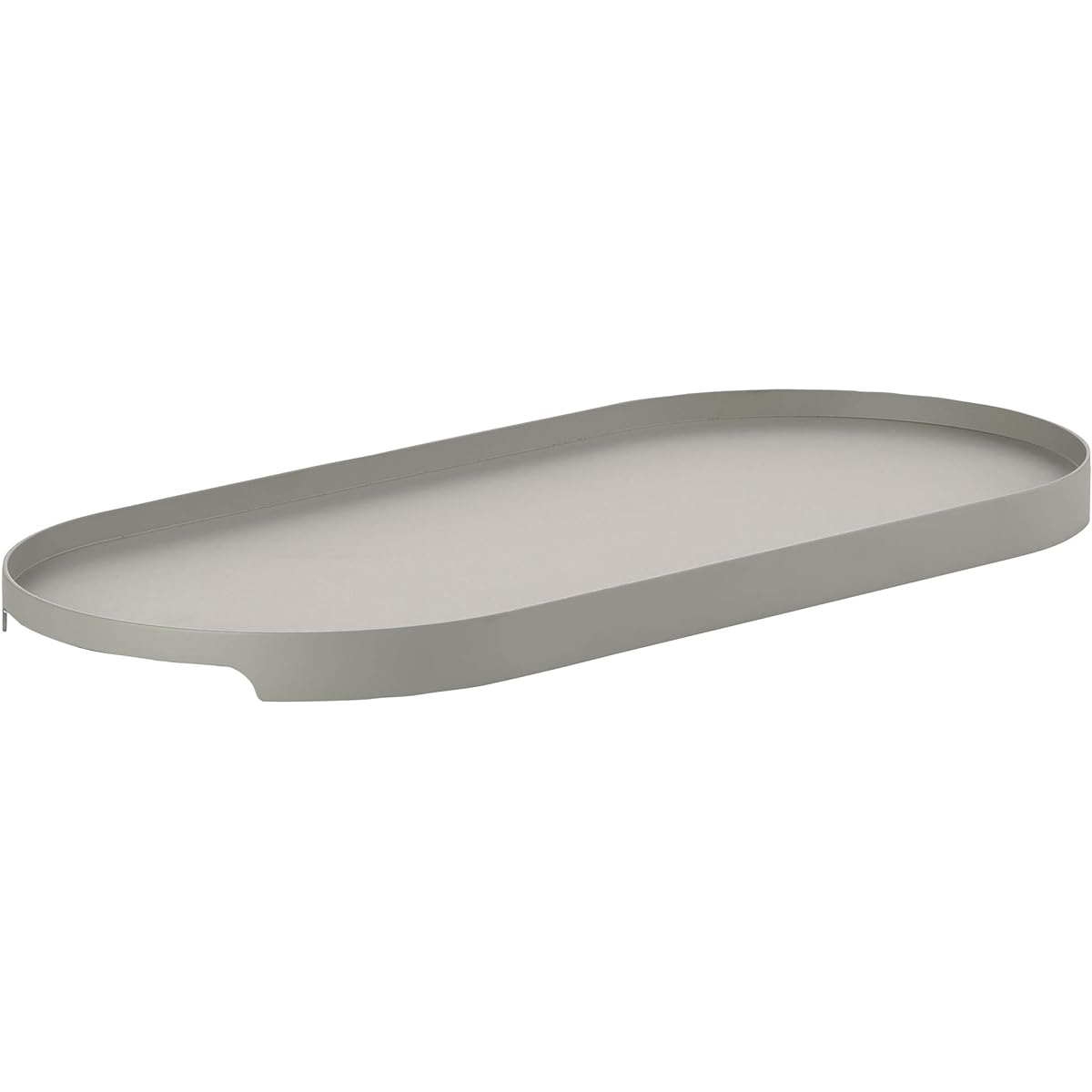 ZONE Oval Tray SINGLES Mud 35x16x2cm 12960