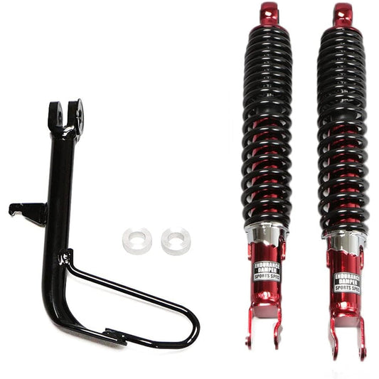 ENDURANCE EL524K1YA1 Bike Low Down Kit, Red Body, Black Spring, PCX