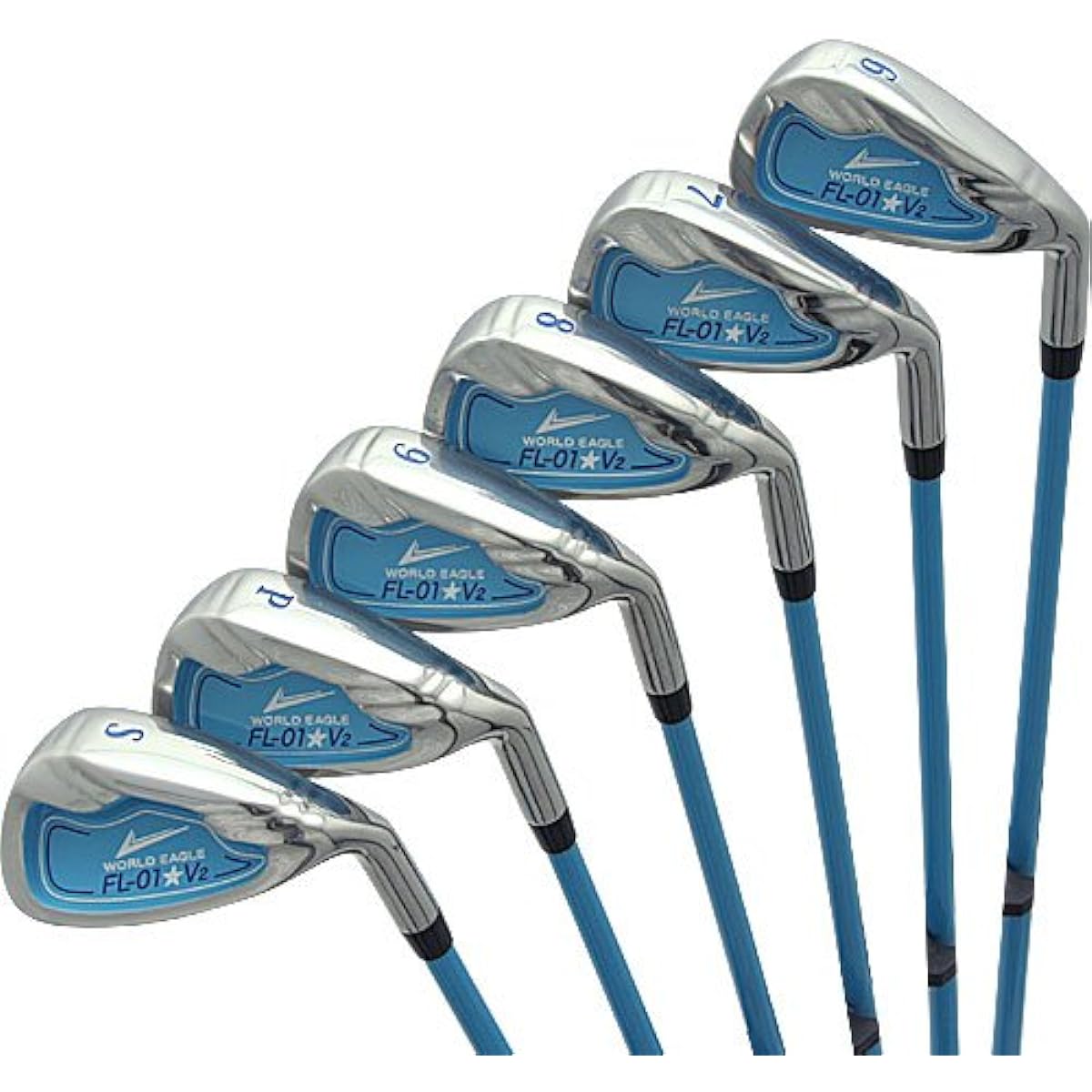 WORLD EAGLE FL-01-V2 Women's Iron Set Blue Right WE-JF01-iS-LR-BLL