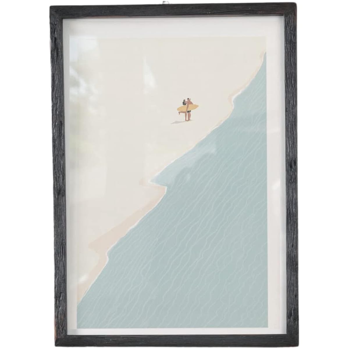 "H A3 BK Old Wood Photo Frame Black Brown for Wall Hanging" Size Frame Wooden Picture Frame Photo Frame Wall Hanging Tabletop Menu Board Antique Picture Book *Made of old wood with holes and unevenness, shipping will be left to you...