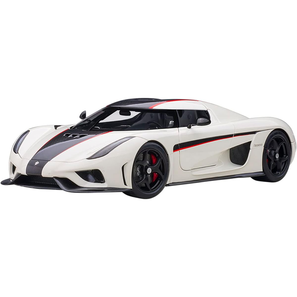 AUTOart 1/18 Koenigsegg Regera White/Carbon Black/Red Finished Product 79027