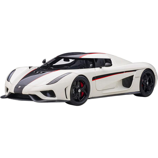 AUTOart 1/18 Koenigsegg Regera White/Carbon Black/Red Finished Product 79027