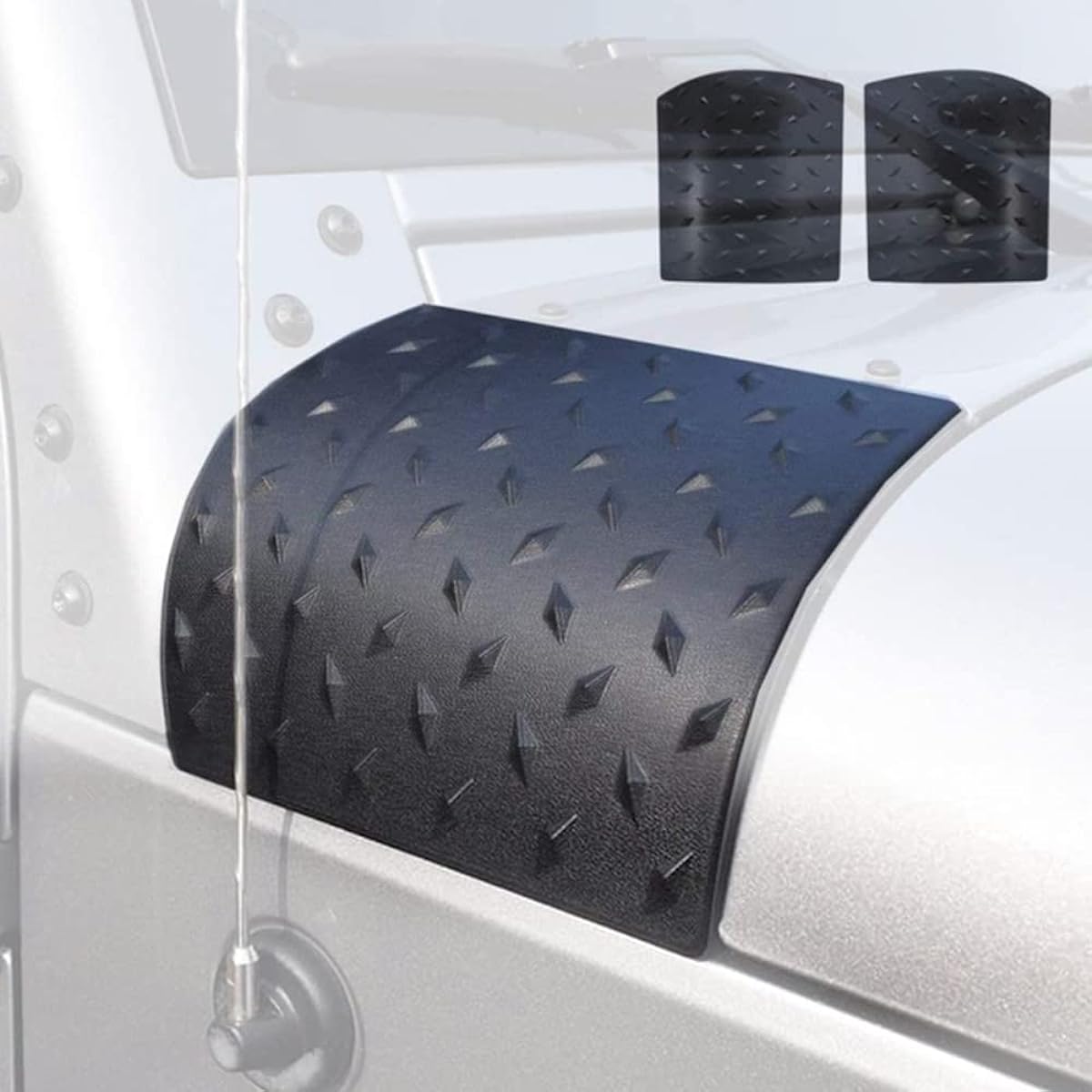 Black Cowl Body Armor Outer Cowling Cover Jeep Langler JK JK JK JK JK JKU Unlimited Rubicon Sahara X Off Road Sports Exterior Accessory Parts 2007 2009 2010 2010 2015 2016 2016 2016 G016JP