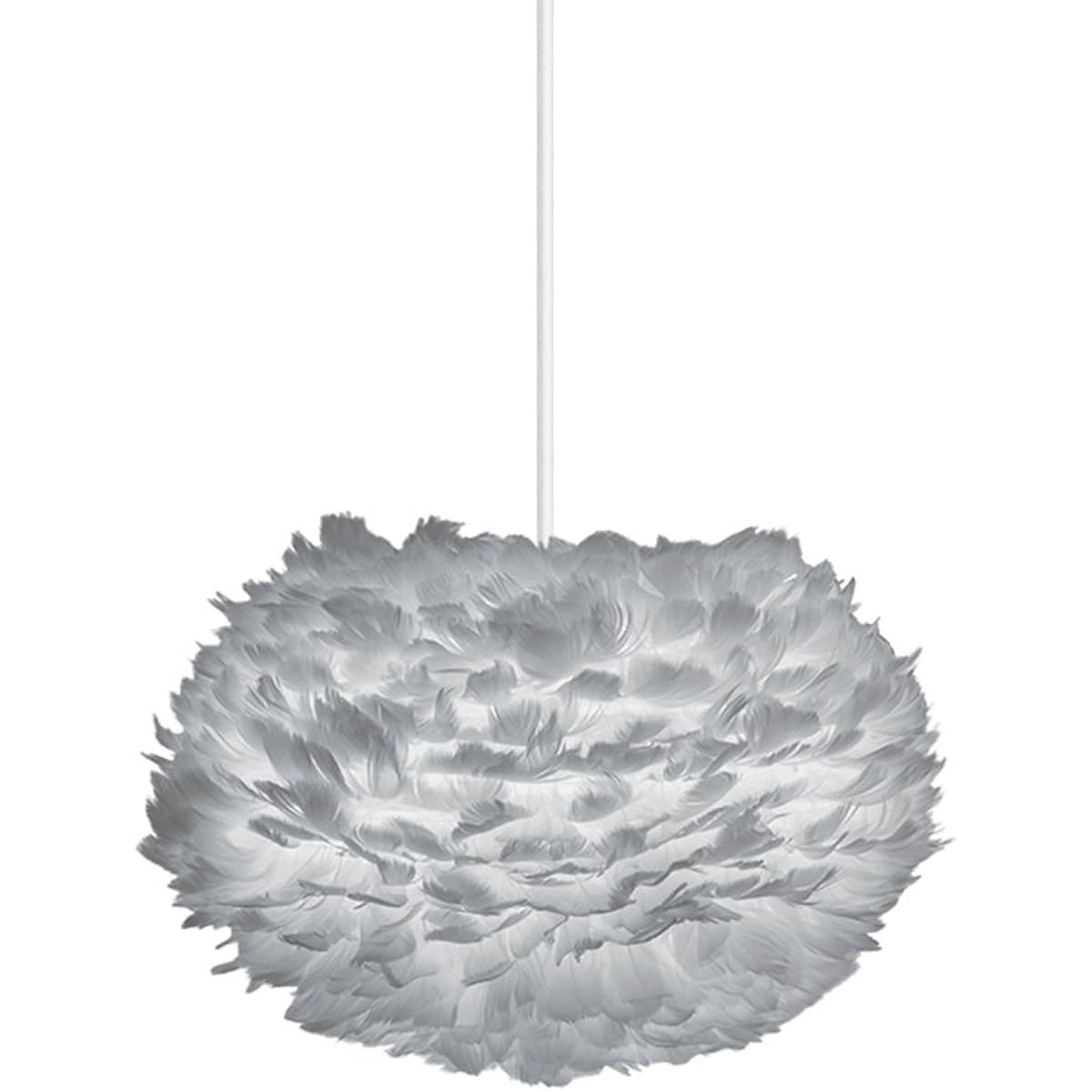 1 light pendant light (bulb sold separately, socket included) Eos light gray (1 light/white cord) Gray 03009-WH VITA COPENHAGEN 03009-WH