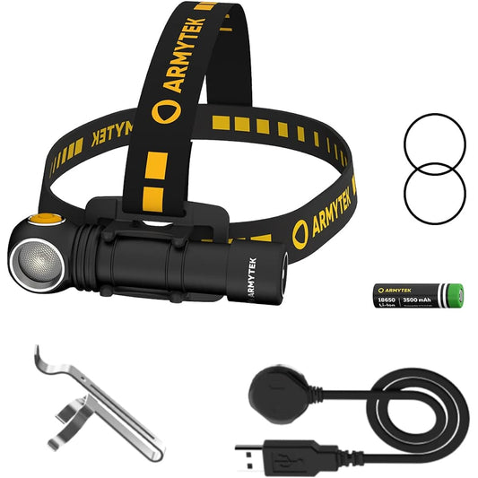 ARMYTEK WIZARD C2 PRO XHP50.2 Flashlight Headlight Wizard (18650 x 1) Headband etc. included