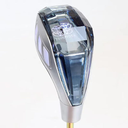 Toyota Shift Gear Shift Knob Shift Lever K9 Crystal Upgraded LED Illumination Touch Sensor 7 Colors Light Up Gear Stick Shift Knob Gear Knob Shift Knob Shift Knob Shift Knob Cover M8 Universal Edge Plate Luminous Type Auto Light Up (Toyota)