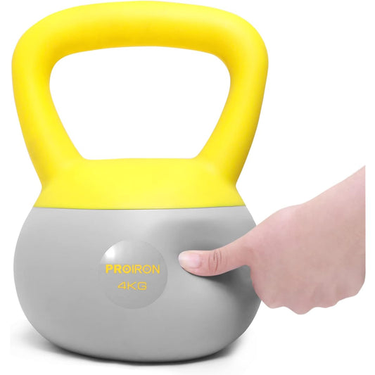 PROIRON kettlebell soft 2kg 4kg 6kg 8kg 10kg kettlebell filled with iron beads