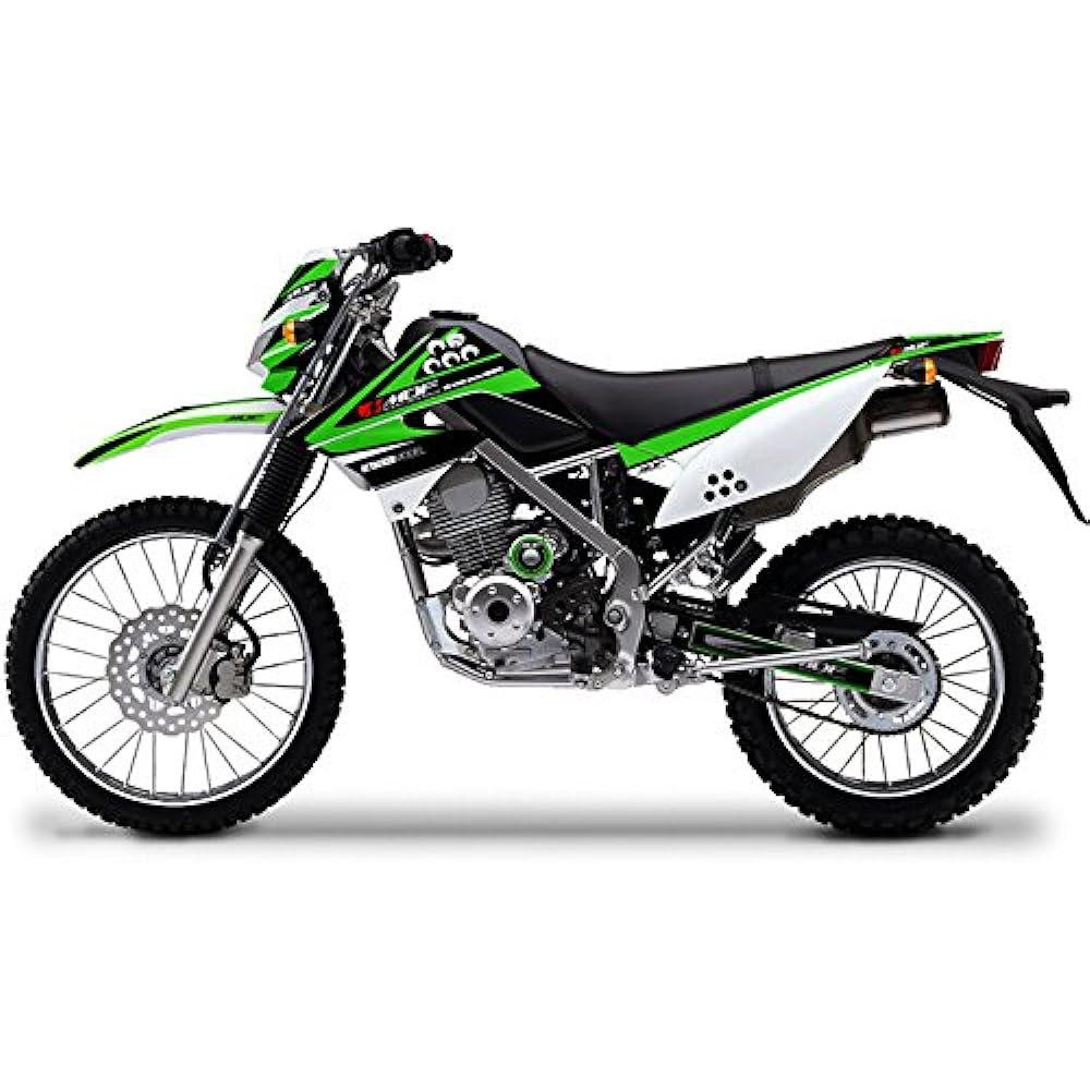MDF Graphic Kit Complete Set Attacker Model Lime Green KLX125(10-) MKLX125-A-GR-ALL