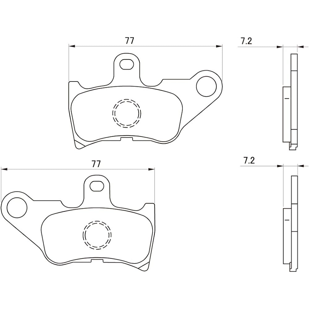 Daytona Motorcycle Brake Pad Red Pad (Semi Metal Pad) Remote Control JOG/C (01-02) Remote Control JOG ZR Evolution (01-02) etc. Front 79823 Serial No.: 39