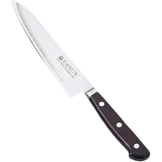 Endo Shoji Petty Knife for Commercial Use SABUN Petty Knife for Left-Handed 15cm Stainless Steel ASB8302 Silver