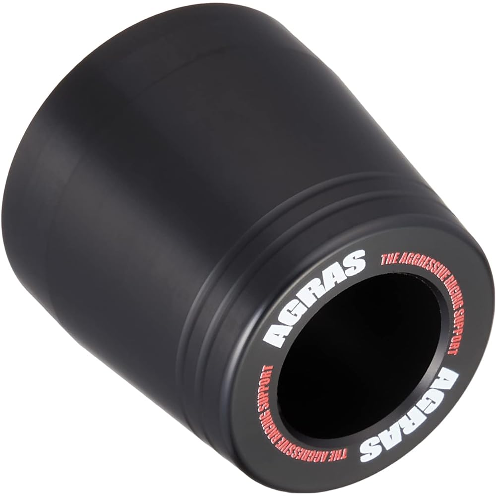 AGRAS Slider Repair Logo Frame (Cone Type) Mounting Hole Diameter: 12mm Total Length: 70mm Outer Diameter: 50mm Duracon: Black 342-0R1-P70B